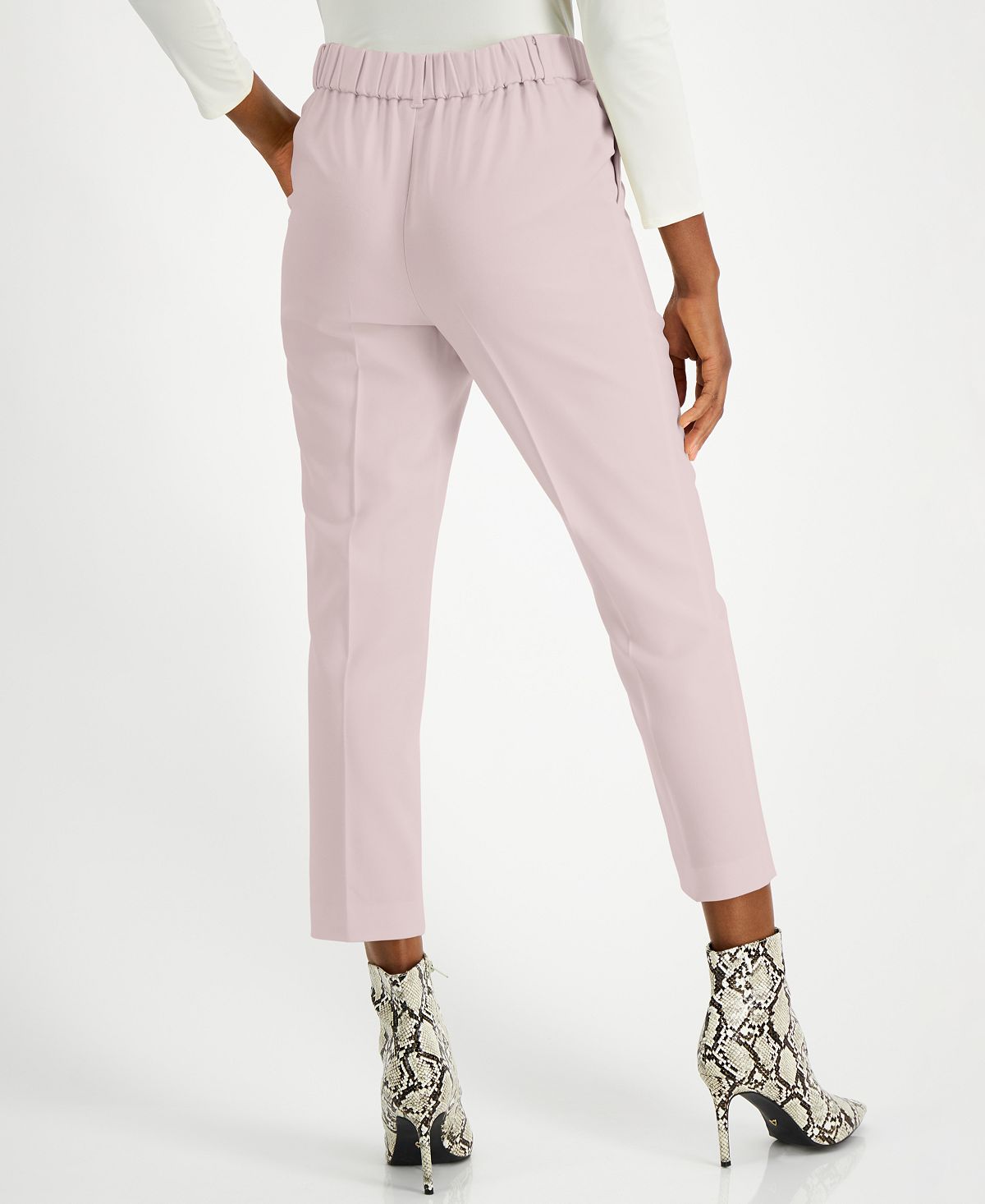 Calça curta Alfani Plus Pull On feminina rosa tamanho 4X