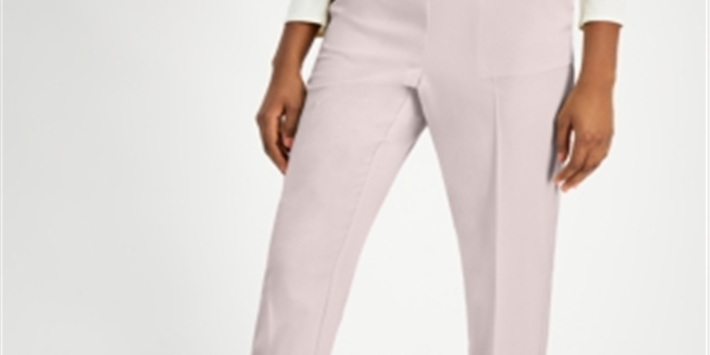 Calça curta Alfani Plus Pull On feminina rosa tamanho 4X