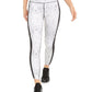 Leggings femininas Ideology com estampa de cobra e blocos de cores, brancas, tamanho XX-G