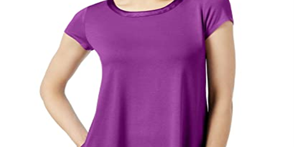 Top Alfani Feminino Roxo Tamanho Grande
