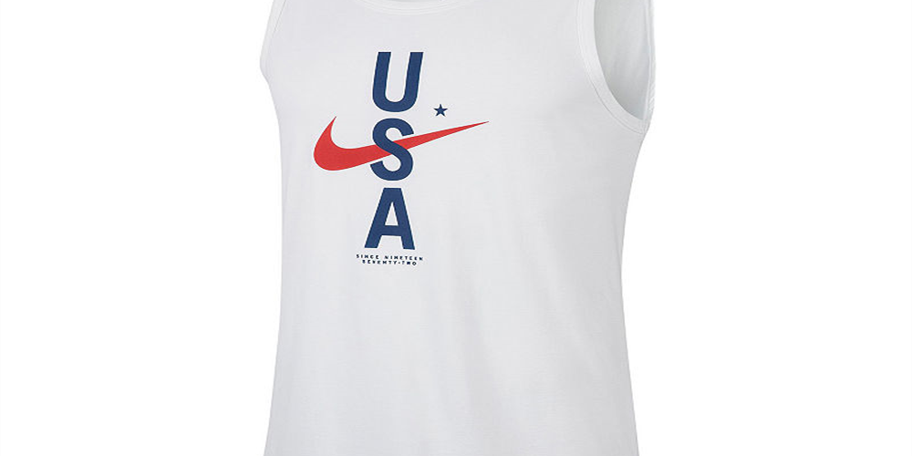 Camiseta regata Nike Fitness Workout Masculina Branca Tamanho Grande