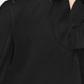 Blusa feminina Alfani com listras texturizadas e decote embelezado, preta, tamanho pequeno G