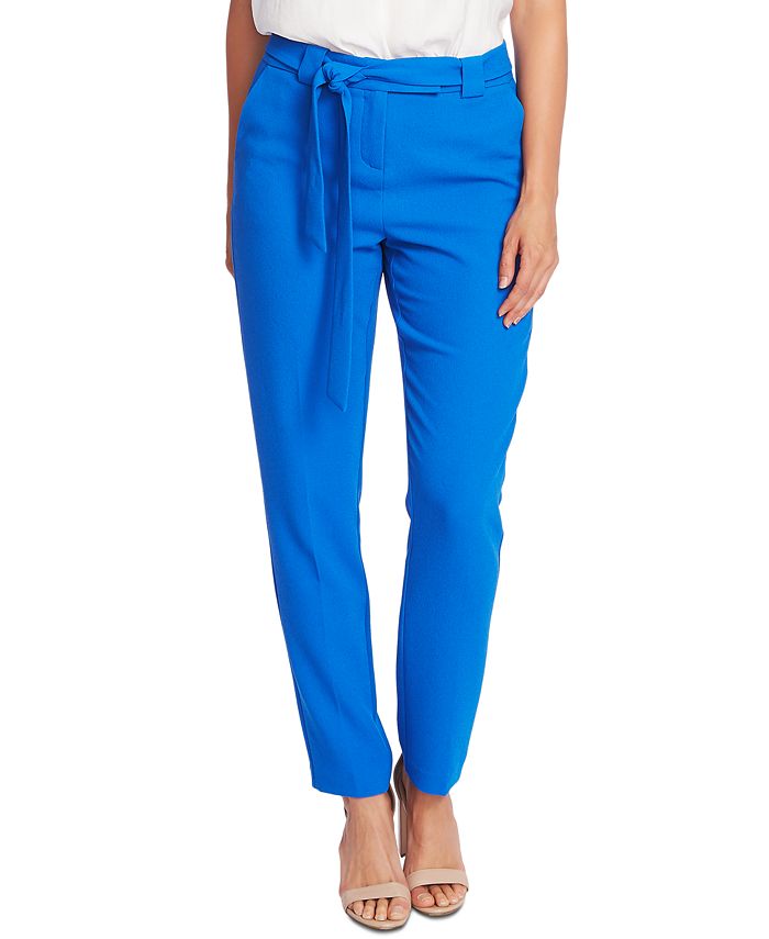 Calça feminina Vince Camuto com zíper para festa, azul, tamanho 14
