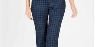 Calça jeans feminina Charter Club Bristol estampada, azul, tamanho 8