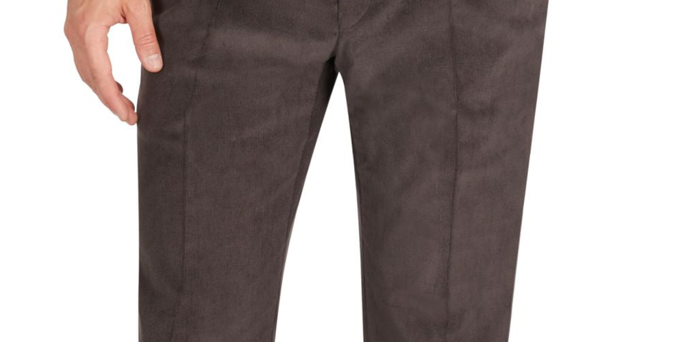 Calça Ralph Lauren Masculina Plissada Reta Classic Fit Marrom Tamanho 38X32