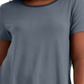 JM Collection Feminino Cano Alto e Baixo Azul Tamanho P