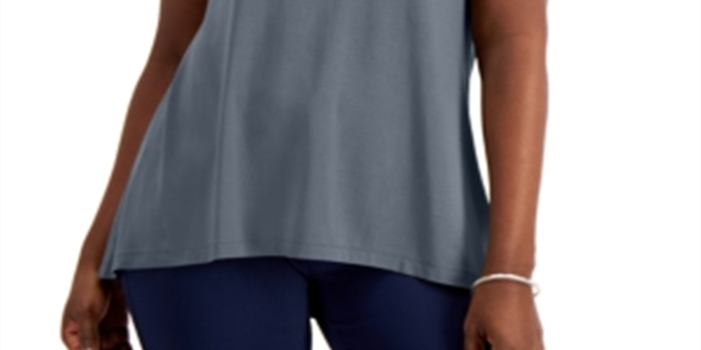 JM Collection Feminino Cano Alto e Baixo Azul Tamanho P