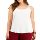 Camisola Bar III Trendy Plus Feminina Branca Tamanho 1X