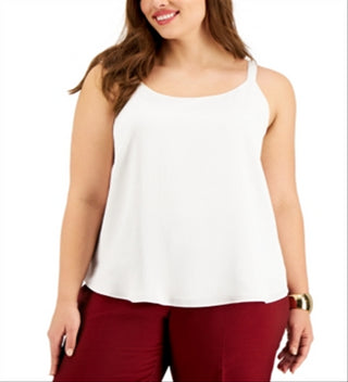 Camisola Bar III Trendy Plus Feminina Branca Tamanho 1X