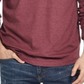 Camiseta masculina vintage de manga comprida escovada, à prova de intempéries, roxa, tamanho pequeno