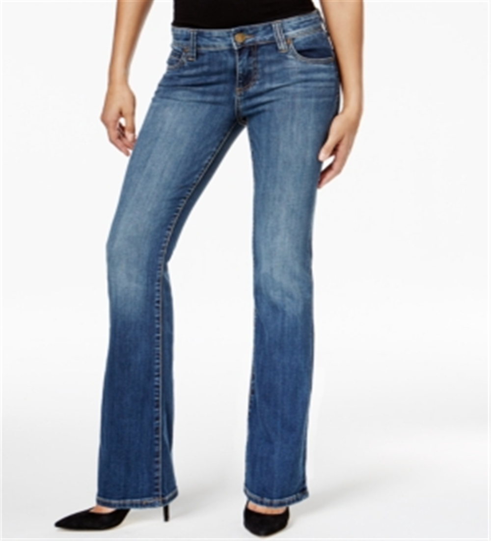 Calça jeans feminina Kut from the Kloth Natalie Bootcut azul tamanho 6