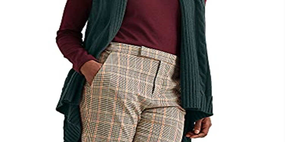 Cardigan Ralph Lauren Feminino de Tricô com Cordão e Sem Mangas Aberto, Verde, Tamanho Pequeno