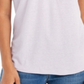 Blusa Henley de Linho e Manga Dolman Feminina Style &amp; Co Roxa Tamanho Grande