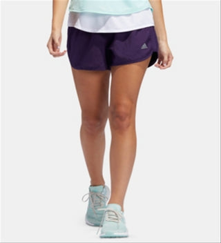 Adidas Women's Fitness Running Shorts Purple Size Large