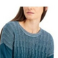 Alfani Suéter Feminino Azul-petróleo Texturizado Metálico Pulôver Azul Tamanho Pequeno
