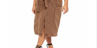 Saia MIDI Catching Feelings Feminina Free People Marrom Tamanho 10
