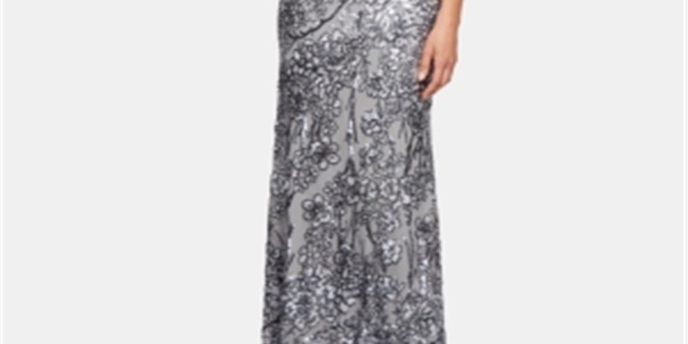 Vestido feminino Alex Evenings com decote em V, mangas curtas e decote V, azul marinho, tamanho 8