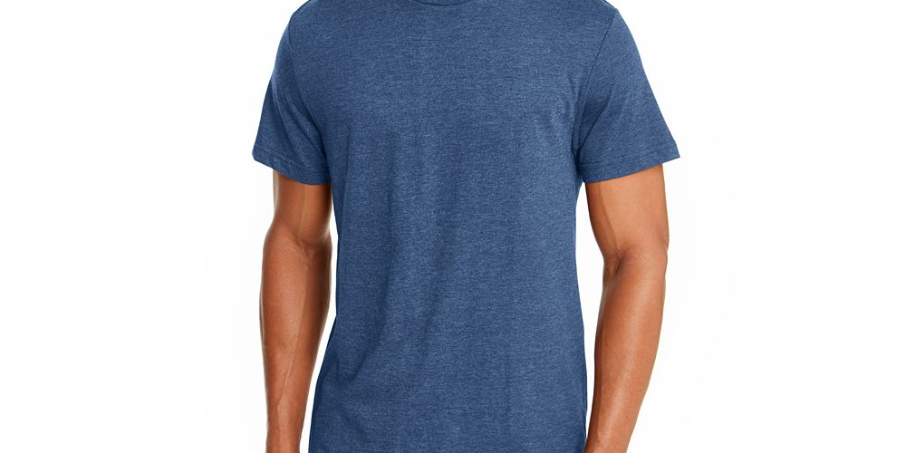 Camiseta masculina Alfani com gola redonda, verde, tamanho G