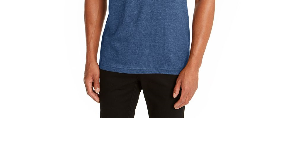 Camiseta masculina Alfani com gola redonda, verde, tamanho G