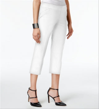 Calça skinny feminina Alfani para festa, branca, tamanho 14