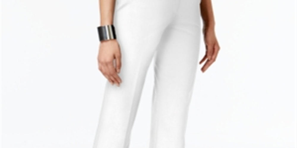 Calça skinny feminina Alfani para festa, branca, tamanho 14