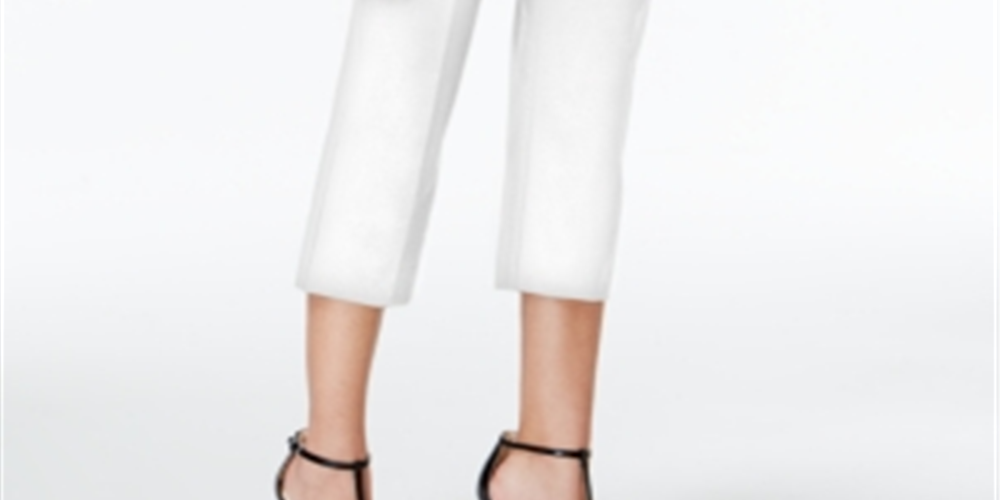 Calça skinny feminina Alfani para festa, branca, tamanho 14