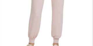 Calça de moletom feminina Calvin Klein Jogger Stretch rosa tamanho X-S