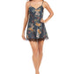 Camisola feminina INC com acabamento em renda, preta, tamanho XS