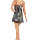 Camisola feminina INC com acabamento em renda, preta, tamanho XS