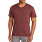 Camiseta masculina Alfani com decote em V, vermelha, tamanho XL