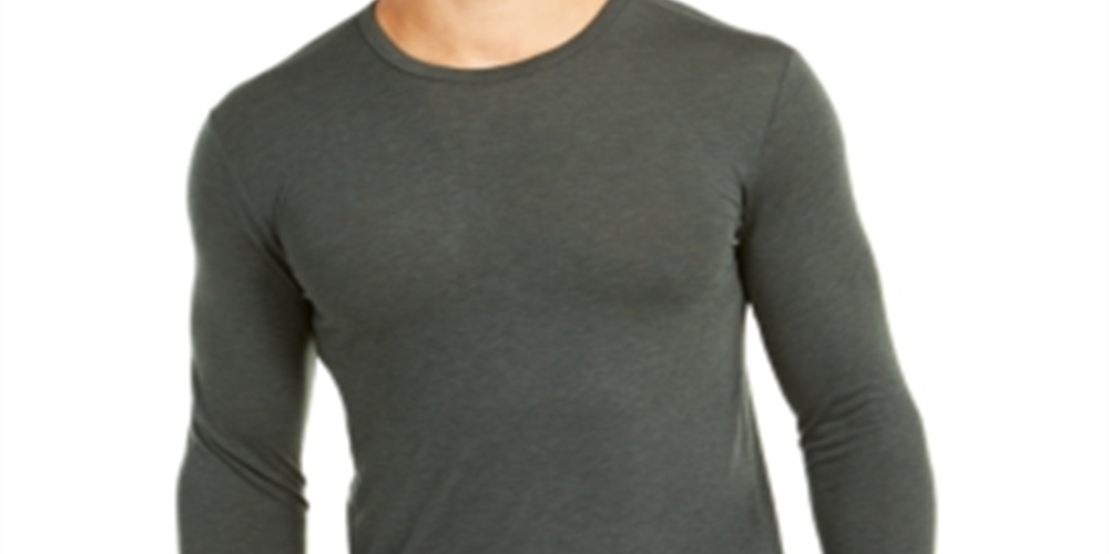 Camisa de camada de base acrílica masculina para uso diário, 32 graus, verde, tamanho XX-G