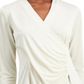 Top Alfani Feminino Estilo Wrap Branco Tamanho XX-Grande