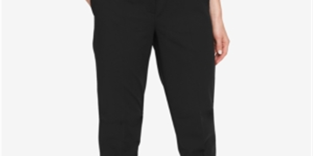 Calça DKNY Essex Feminina Preta Tamanho 12 Petite