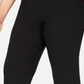 Calça Capri Feminina Plus Size com Barra Embelezada JM Collection Preta Escura Tamanho -0X