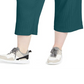 Calças culotte caneladas plus size femininas da Ideology, cor azul-petróleo, tamanho 3X