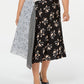 Calvin Klein Saia Midi Assimétrica Estampada Plus Feminina Preta Tamanho 20W