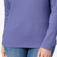 Karen Scott Blusa Feminina de Algodão com Gola Henley Roxa Tamanho Pequeno