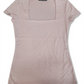 Camiseta básica canelada feminina INC International Concepts, rosa, tamanho X-G