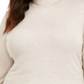Blusa feminina plus size mesclada com gola falsa marrom tamanho 2X da Style &amp; Co