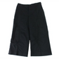Calça cropped elástica feminina Ralph Lauren, preta, tamanho 6