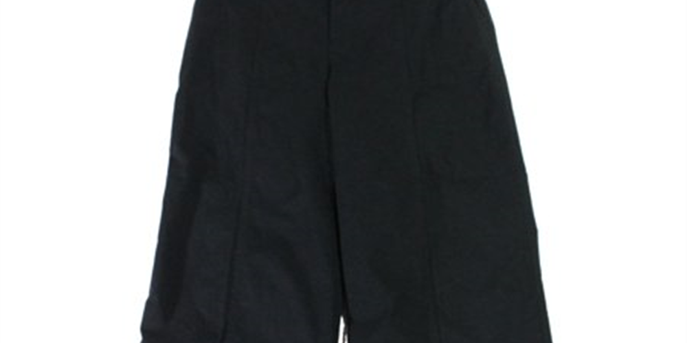 Calça cropped elástica feminina Ralph Lauren, preta, tamanho 6