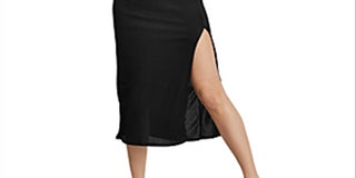 Vestido feminino sem mangas com decote em V e comprimento chá, tamanho grande, preto, da Free People