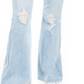 Calça jeans flare com botões rasgados Dollhouse Junior's, azul, tamanho 3