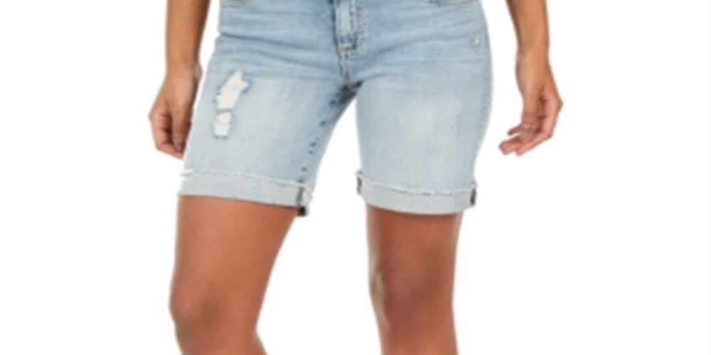 Shorts jeans femininos Kut From The Kloth Catherine Boyfriend, azul, tamanho 4