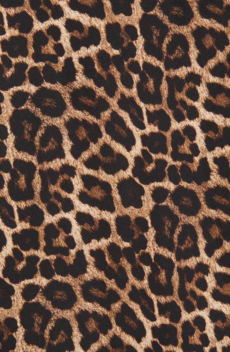 Blusa feminina Michael Kors com estampa de leopardo marrom - tamanho extragrande