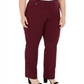 Calça Curvy Fit Feminina JM Collection Tummy Control Vermelha Tamanho 26W