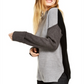 Suéter Calvin Klein Feminino Gola Falsa Colorblock Cinza Tamanho X-G