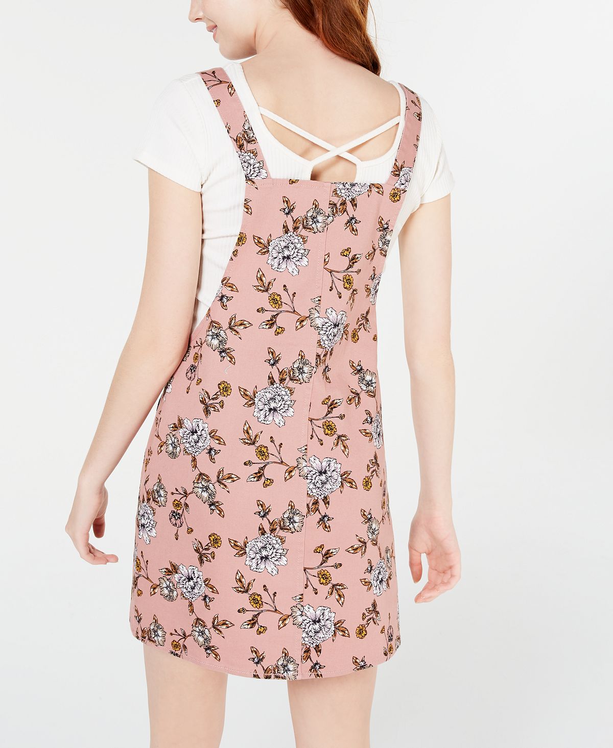 Tinseltown Junior's Blush Floral Skirtall Branco Tamanho P