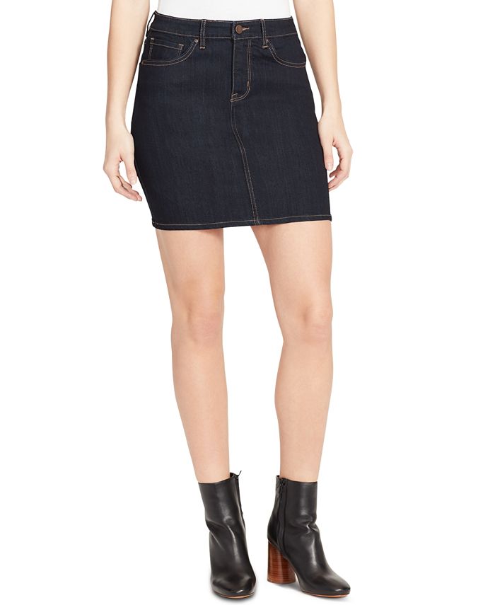 Minissaia jeans feminina William Rast azul tamanho 31