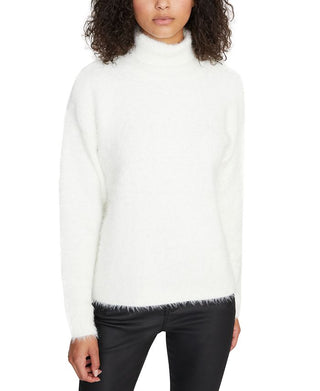 Blusa feminina Sanctuary com gola falsa super macia, preta, tamanho 2XS